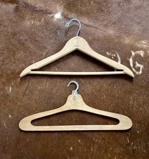 Set of 2 Vintage Wooden Clothing Hangers