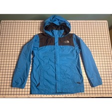 The North Face Boys Resolve Reflective Jacket Blue Grey HyVent Size L 14/16