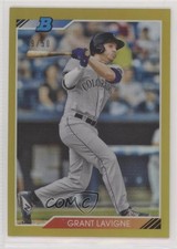 2020 Bowman Heritage Chrome Prospects Gold Refractor 49/50 Grant Lavigne 0ii1