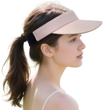 Sun Visor Hat Lightweight Wide Brim Visor Beach Hats Summer UV Protection for...