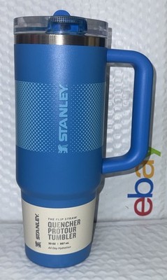 Stanley Quencher Protour Tumbler Blue 30oz Handle Lid Flip Straw NEW Spill proof