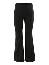 Solada Pantaloni eleganti a zampa con pizzo in vita - nero