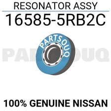 165855RB2C Genuine Nissan RESONATOR ASSY 16585-5RB2C
