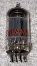 Sylvania 12AX7A ECC83 Grey Plate Vacuum Tube 0 Getter TV7 Strong 64/64 Gm