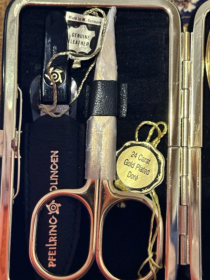 Anillo de flecha - Estuche de manicura - Oro vintage de 24 quilates - Con Alemania - TOTALMENTE NUEVO Foto 2 de 4