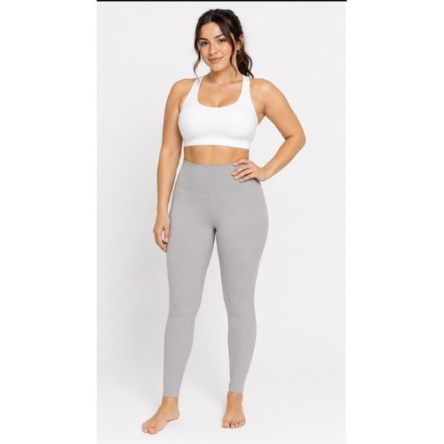 Leggings Depot Light Grey High Waisted Yoga Pants HLYR Size 1X NWT