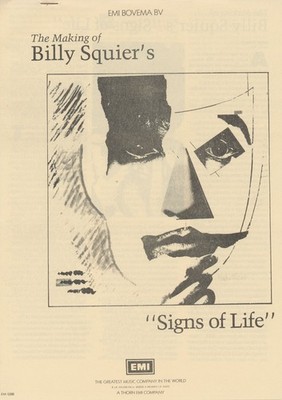 Billy Squier - Signs Of Life - 1984 [Holland] - Press Release