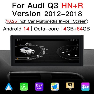 10.25'' Touchscreen Android Car Stereo Upgrade for Audi Q3 2012-2018 Carplay GPS