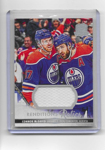 Connor McDavid [Patch] #RR-CM 2023 Upper Deck The Cup Rendition Relic card