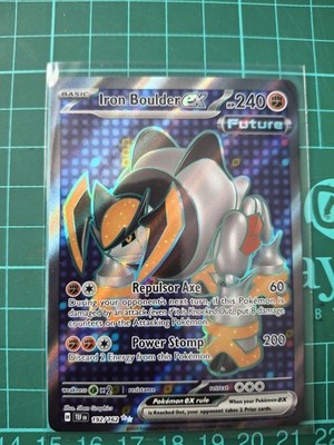 Pokemon - Iron Boulder ex - 192/162 - SV Temporal Forces - Full Art Card