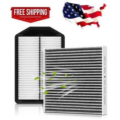 Combo Set Engine & Carbonized Cabin Air Filter Fit For HONDA CRV 2007-2009