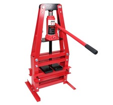 Dragway Tools 6-ton Benchtop Hydraulic A-frame Shop Press With Press Plates