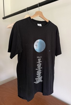 VETEMENTS Uranus Graphic Print Cotton T-Shirt Black Crew Neck Men