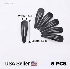 5 PCS Cute 5CM Hair Clips Pins Metal Snap Hair Accessories for Girls BB Hairpins