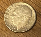 1956 Roosevelt Dime – Philadelphia – 90% Silver – Cold War Era Coin