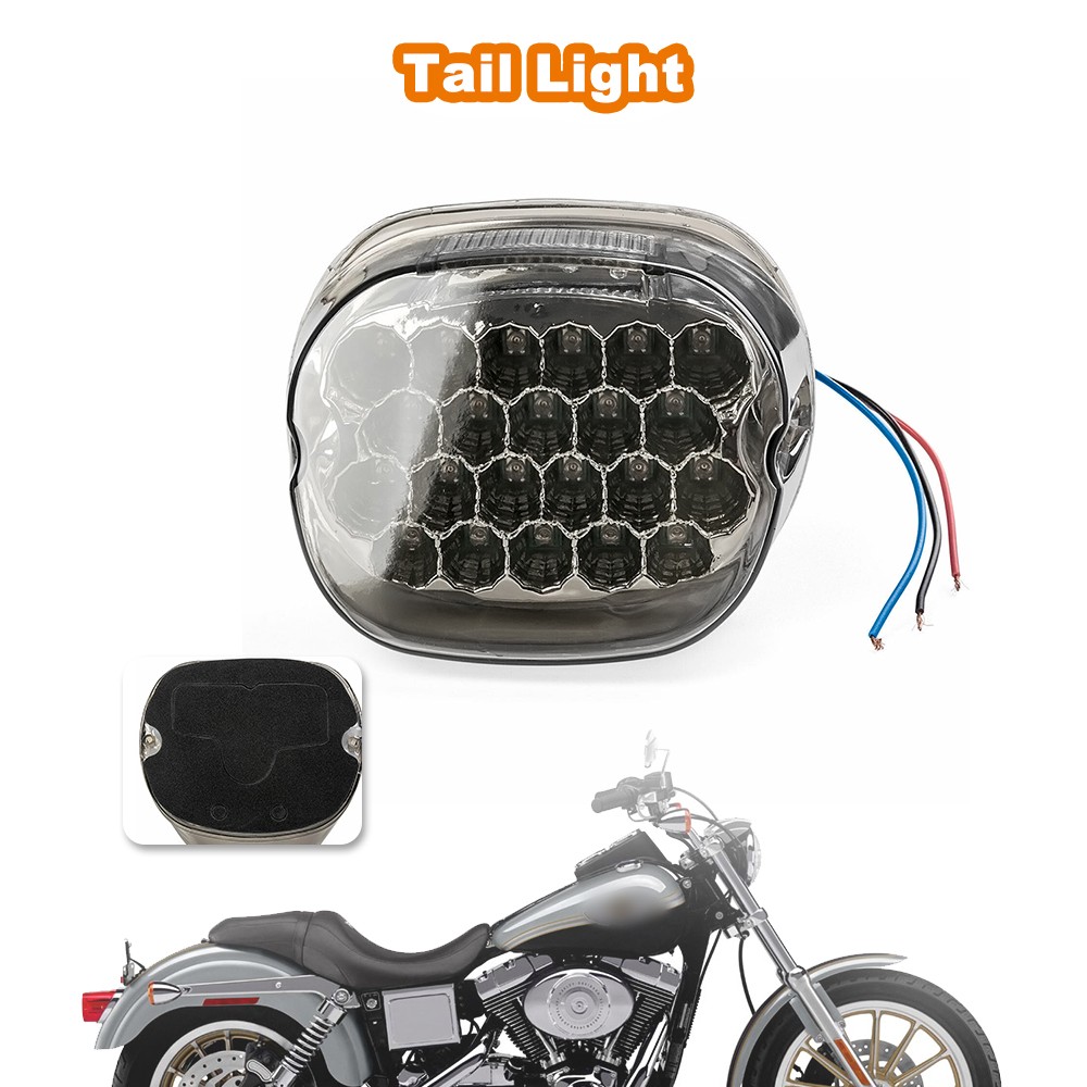Rear Brake Tail Light Integrated High Quality Smoke For Harley Road King Classic