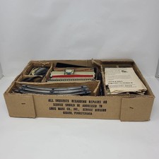 Vintage Marx Tin Train Baltimore  Ohio Locomotive Set w/ Box 5 Cars  Tracks