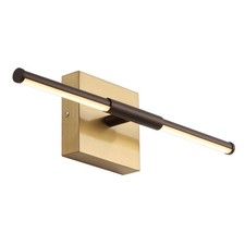 Jonathan Y 16.25 Oil Rubbed Bronze/Brass Gold Modern Dimmable Integrated Led