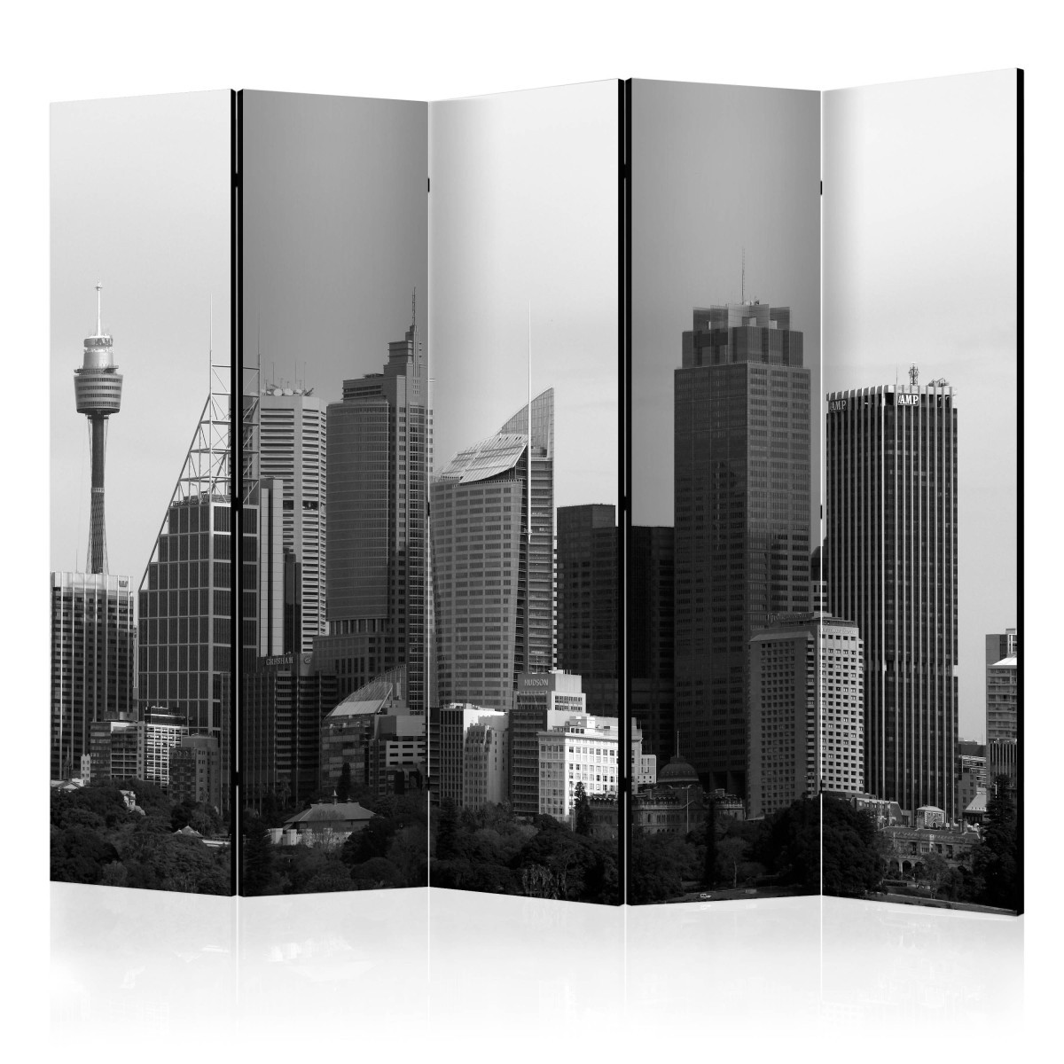 Paravent 5 volets Skyscrapers in Sydney 172x225cm pour séparer une pièce sans percer