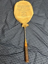 Vintage Wilson Jack Kramer Autograph Wooden Tennis Racquet w/ Geevers Cover