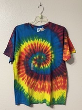 NEW With Tags Tie Dye T-Shirt Size XL Spiral Bright Colors