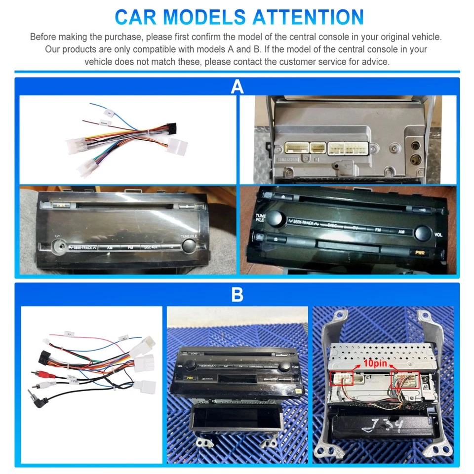KAM+ Android 15 Autoradio GPS Navi Carplay WiFi 2+64G Für Toyota Prius 2004-2009 - Bild 4 von 4