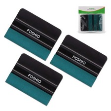 Vinyl Wrap Squeegee Set - 4 Inch Felt Edge Scraper for Tinting, Signs, Stickers