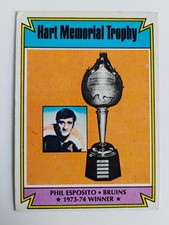 74 75 TOPPS HOCKEY HART TROPHY PHIL ESPOSITO #244 BRUINS