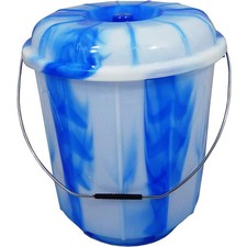 VPL Double Colour Bucket With Lids & Handle Storage Cleaning Garden Colours/Size