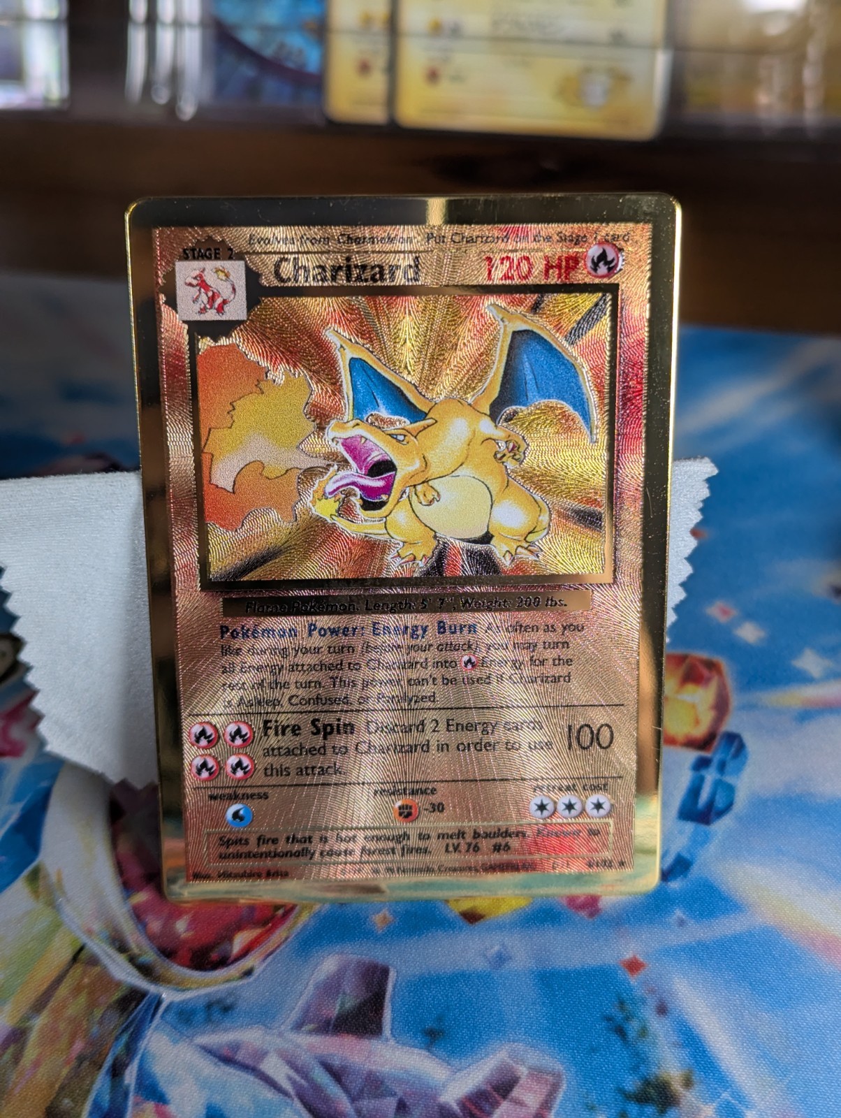 Charizard 4/102 Gold Metal Promo Celebrations UPC Pokemon Card NM-/LP+ 🔥
