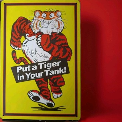 Blech- Metallschild- *ESSO* - PUT A TIGER IN YOUR TANK! - 20 x 30 cm - NEU!!