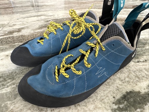 SCARPA Men's Hyper Blue Helix Lace Rock Climbing Shoes Size 11 NO BOX EUC