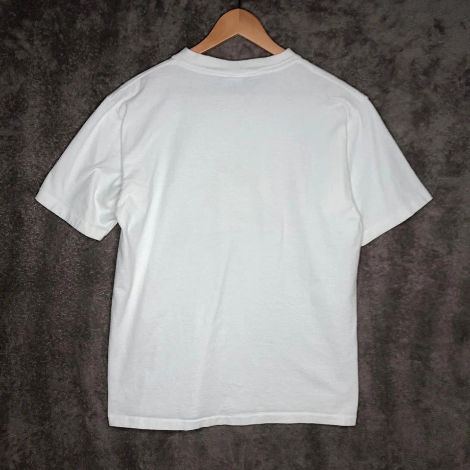 Camiseta masculina vintage anos 90 ponto único tamanho G Florida neon jacaré todos os esportes EUA - Imagem 3 de 4