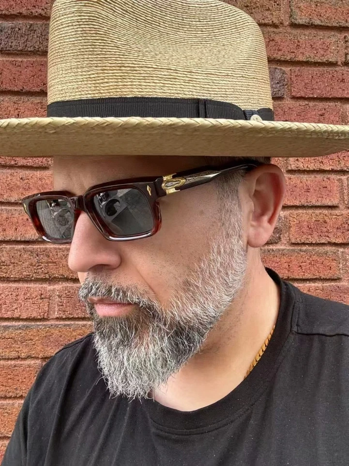 JMM квадратный личности ретро бирюзовый ручной работы роскошь мужчин + женщин солнцезащитные очки - Изображение 3 из 4