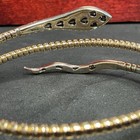 Italy Snake Serpent Bypass Cuff Bracelet 18K Yellow Gold & Diamond 19.9 Grams — photo 8