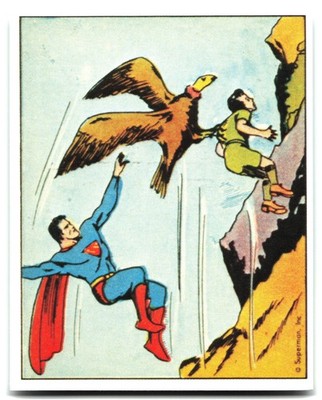 1984 SUPERMAN GUM REPRINT #43 Fight in Mid-Air