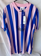 Adidas Originals NWT STRIPE JERSEY Soccer ARCHIVAL TREFOIL Shirt FS Men Size L