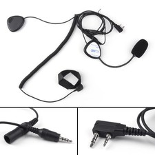 Finger PTT Motorcycl Helmet Headset MIC for Radio Kenwood Retevis TYT Baofeng #