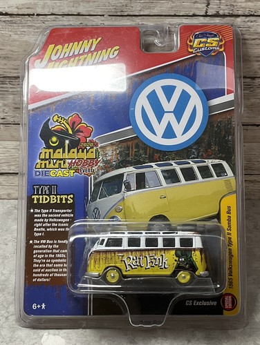JOHNNY LIGHTNING CS CUSTOMS RAT FINK 1965 VOLKSWAGEN TYPE II SAMBA BUS 1776 NIP - Picture 2 of 3