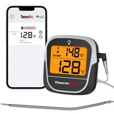 TempPro Bluetooth Meat Thermometer 450ft App Probe BBQ Smoker Grill Oven TP901W