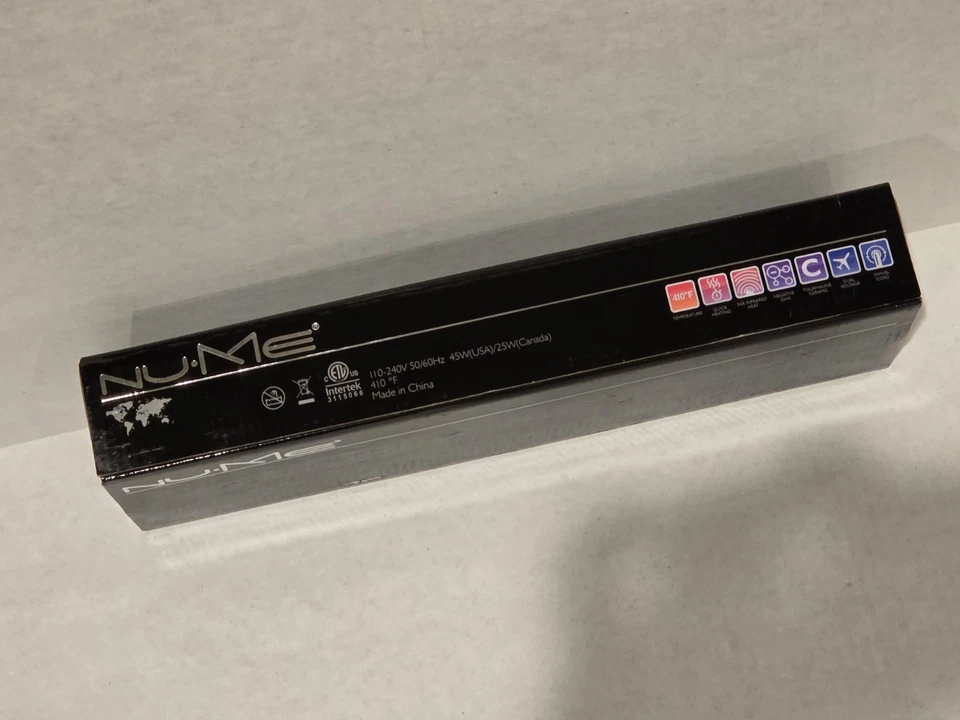 BRAND NEW NuMe Professional Infused Hair Styling Curling Wand 25mm Zebra - Image 3 of 4