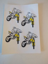 Michelin No1 Stickers Set of 4 Vinyl Decals Car Van Bike Helmet Stickers