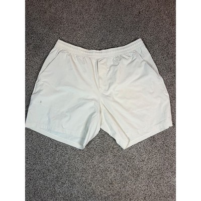 Lululemon Pace Breaker Mens XXL Athletic Training Running Shorts Light Bone