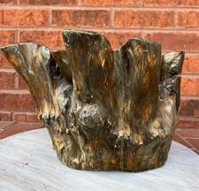 Rustic Wooden 8 x 11 Decorative Fruit or Nut Bowl Great Condition Beautiful