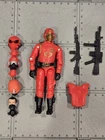 GI Joe BLACK MAJOR Custom Cobra Crimson Guard Gold Logo  3.75" ARAH