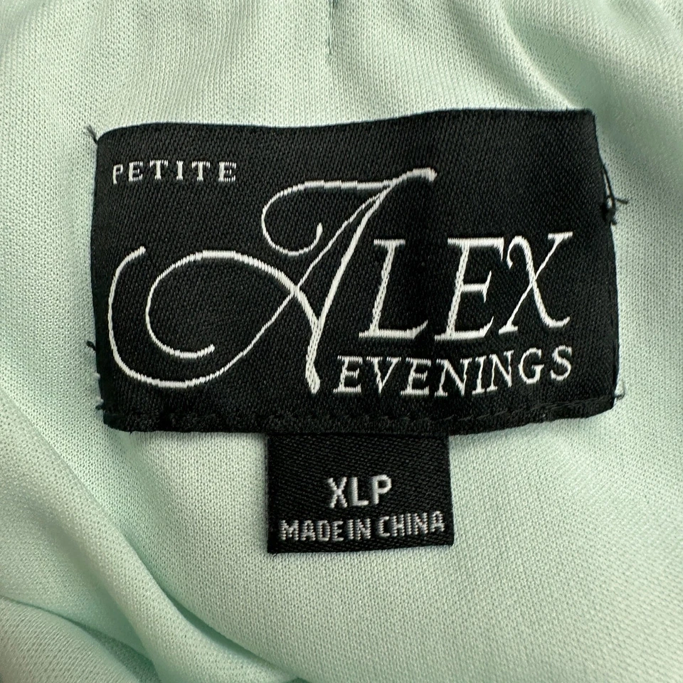 Alex Evenings Womens Flowy Skirt XLP Seafoam Green Special Occasion - Image 3 of 4