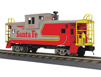 MTH (RAILKING SCALE) SANTA FE WARBONNET EXTENDED VISION CABOOSE! O GAUGE TRAIN
