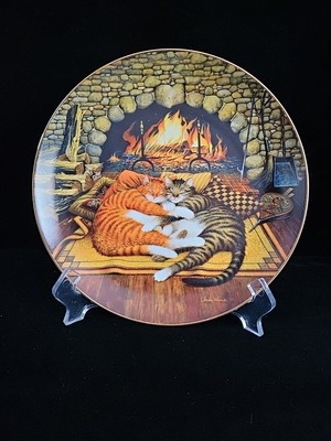 CHARLES WYSOCKI PURR - FECT PAIRS Catnapping #7017 A Collection Plate 2001 