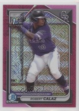 2024 Bowman Chrome Prospects Mega Box Fuchsia Mojo Refractor Robert Calaz 0o48