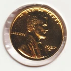 Rare Old Antique 1937-D US Lincoln 24k Gold Plated Cent Penny Collection Coin